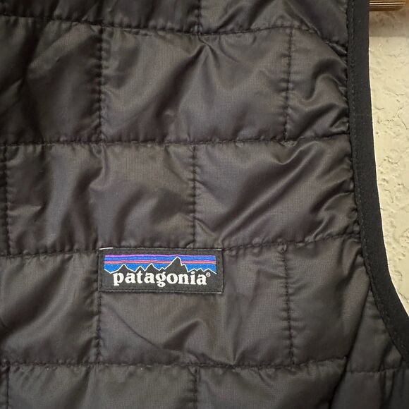 PATAGONIA YouTube Nano Puff Vest Jacket Black Full Zip Quilted Primaloft - Picture 8 of 12